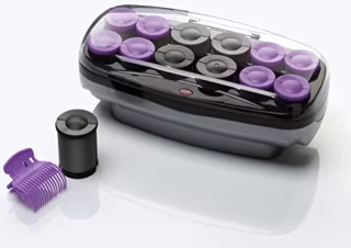 Conair Xtreme Instant Heat Ceramic Hot Rollers Bonus Super Clips Include, Purple, 1 Count