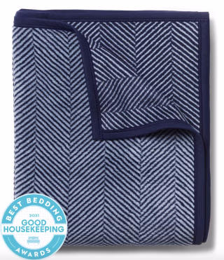 Harborview Herringbone Navy Original Blanket