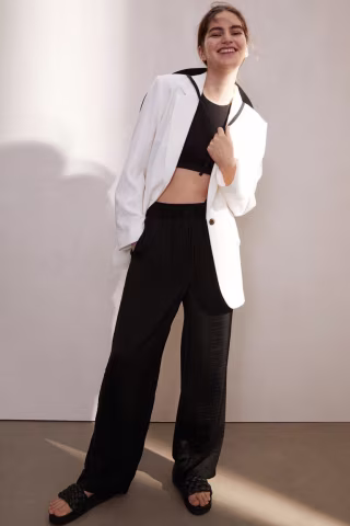 Wide-leg Pull-on Pants