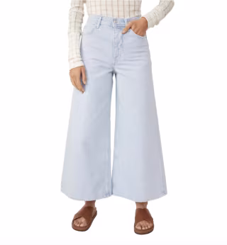 Free People Landry Crop Wide Leg Jeans