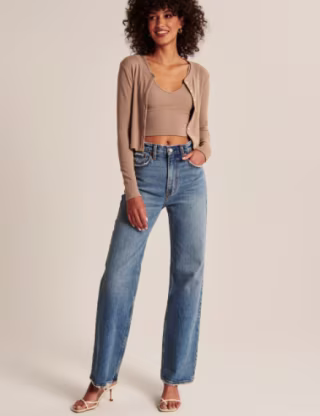 Abercrombie & Fitch Ribbed Tank and Cardigan Set