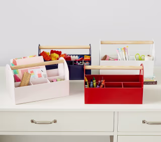 Pottery Barn Kids Metal Storage Caddy