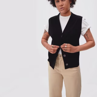 The Cotton-Merino Sweater Vest