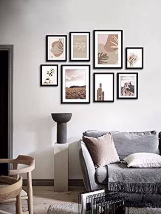 ArtbyHannah Modern Neutral Gallery Wall