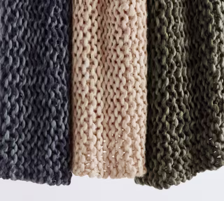Chunky Handknit Throw