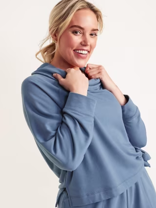 Old Navy Cozy-Knit Cowl-Neck Lounge Top