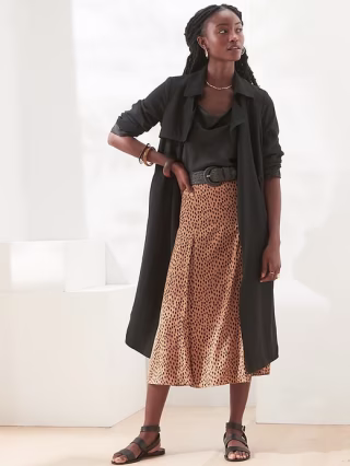 Satin Maxi Skirt