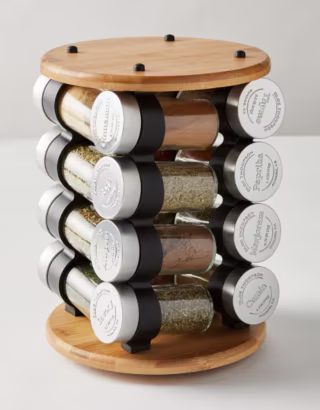 Olde Thompson Rotating Wood Spice Rack