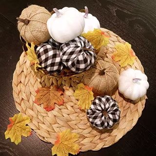 Ticlooc Mixed Artificial Pumpkins (Set of 12)