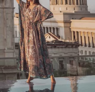 PAX PHILOMENA Swansong Maxi Caftan Dress