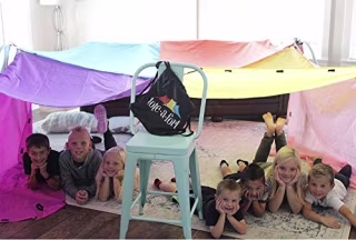 Blanket Fort Kit for Kids, The Original TOTEoAoFORT, Kids Fort, Portable Blanket Fort