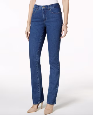 Charter Club Lexington Tummy Control Straight-Leg Jeans