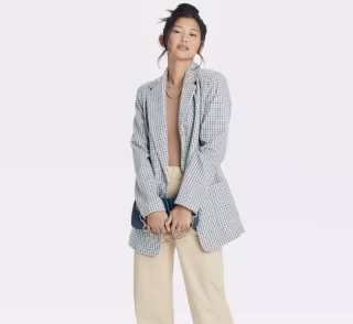 A New Day Plaid Blazer