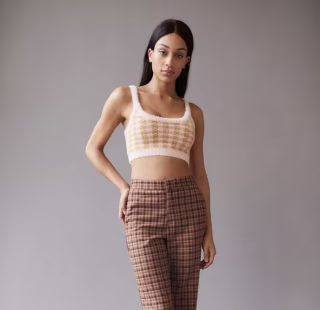 For Love & Lemons Cher Crop Sweater Tank