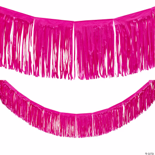 Oriental Trading Hot Pink Tissue Fringe Garland