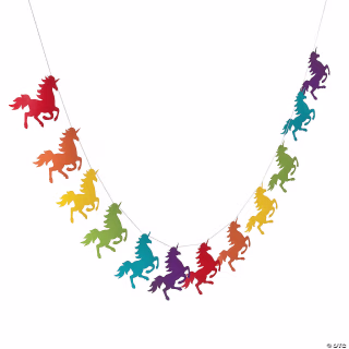 Oriental Trading Unicorn Garland