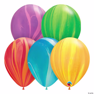 Oriental Trading Super Agate Rainbow Balloon Assortment (Set of 100)