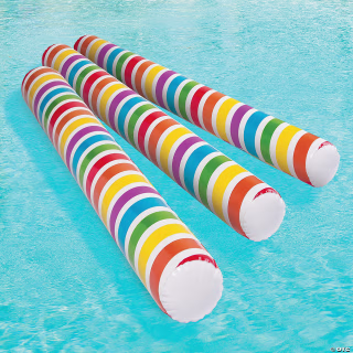 Oriental Trading Inflatable Pool Noodles (Set of 6)