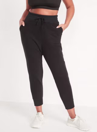 Extra High-Waisted Microfleece Jogger Sweatpants