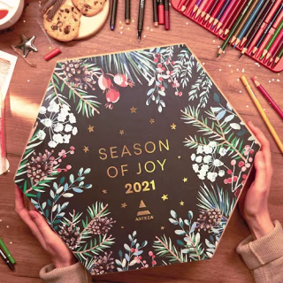 Arteza Advent Calendar 2021, 12 Art Gifts and Fun Challenges, Art Supplies for Christmas Gifts