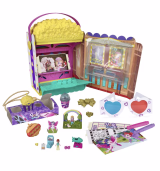 Polly Pocket Un-Box-It Popcorn Box Play Set