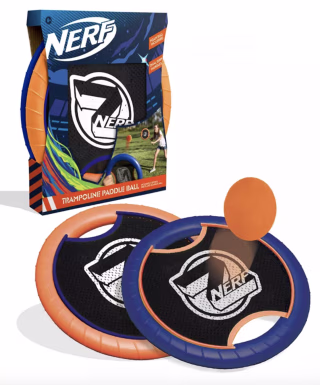 Nerf Trampoline Paddle Ball and Frisbee Set
