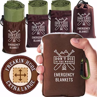 Don't Die In The Woods Freakin' Huge Emergency Blankets