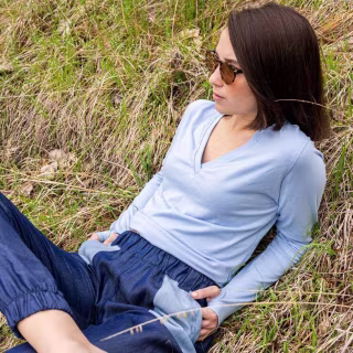 Sun50 Boardwalk V-Neck T-Shirt, UPF 50+