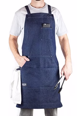 Hudson Durable Goods Denim Professional Grade Chef Apron