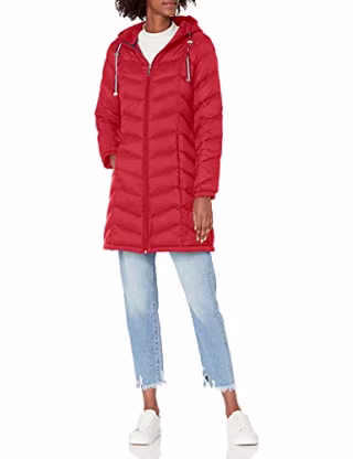 Tommy Hilfiger Chevron Quilted Packable Down Jacket