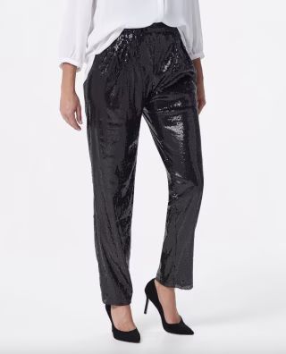 Rubin Singer Studio All-Over Sequin Pull-On Pants