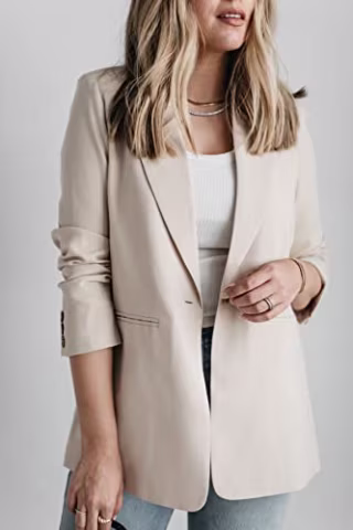 The Drop Women's Sandstorm Single Breasted Blazer