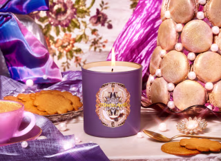 Adorned Dessert First Candle