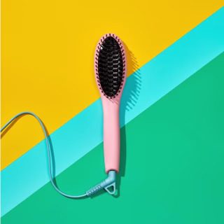 Flower Beauty Ceramic Straightening Brush