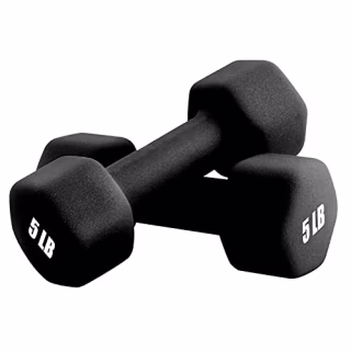 Portzon Neoprene Dumbbell Hand Weights (Set of 2)