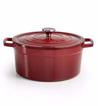Martha Stewart Collection Cast Iron 6-Quart Dutch Oven