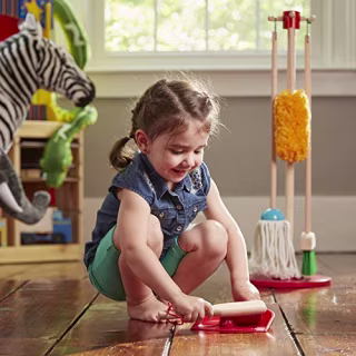Melissa &amp; Doug Let's Play House Dust! Sweep! Mop! 6 Piece Pretend Play Set