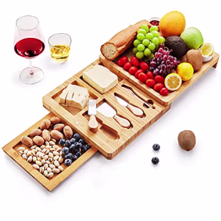 Bamboo Cheese Board and Knife Set