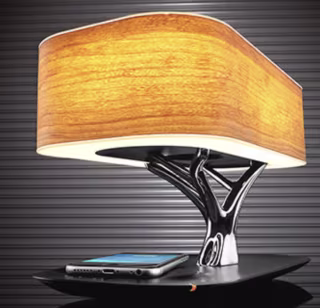 Bonsai Bluetooth Speaker Lamp with Wireless Charging Pad