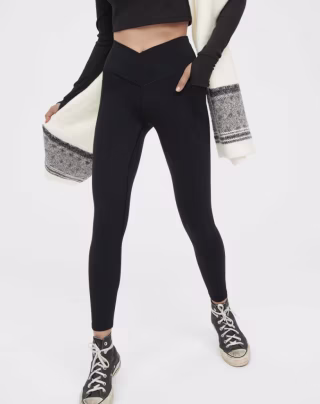 Aerie Offline Real Me Xtra Crossover High Waisted Pocket Legging