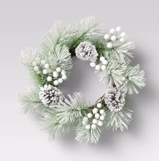 Threshold Mini Wreath Heavy Flocked