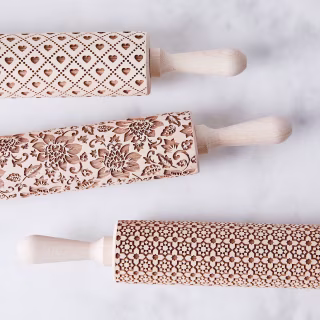 Pottery Avenue Embossed Rolling Pin