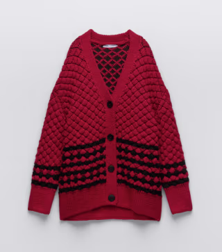 Zara Oversized Knit Cardigan