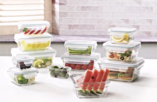 Glasslock 24-Piece Glass Food Storage Set