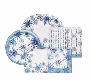 Artstyle Holiday Frost and Freeze Deluxe Tableware Kit