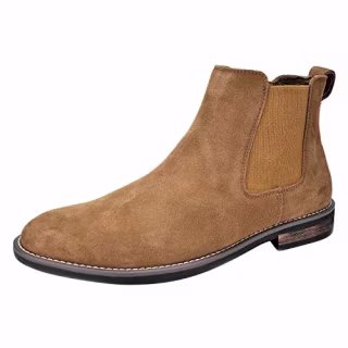 Men's Suede Leather Chelsea Ankle Boots