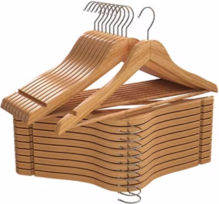 Utopia Home Premium Wooden Hangers (Set of 20)