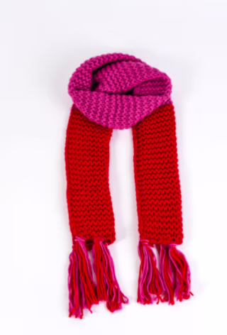 Marcus Adler Colorblock Knit Scarf