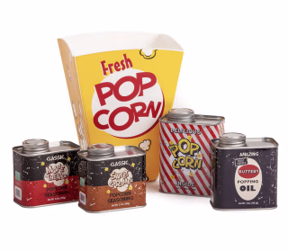 Wabash Valley Farms "Retro Tin Collection" Popcorn Gift Set