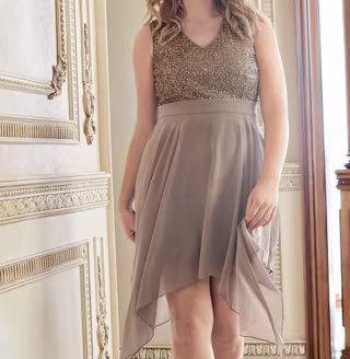 Sequin Detail Party Dress